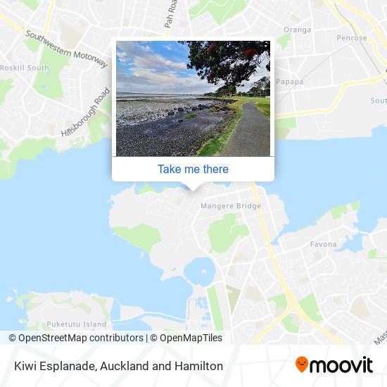 Kiwi Esplanade map