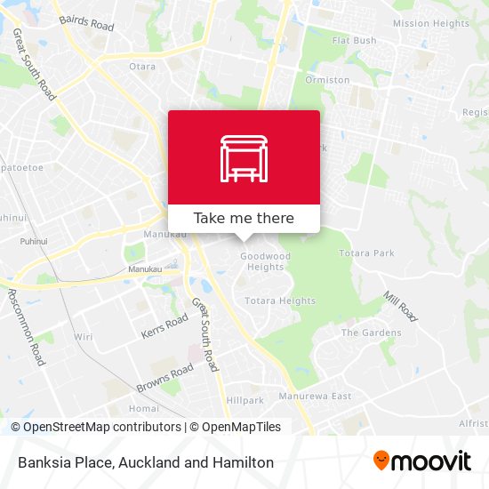 Banksia Place map