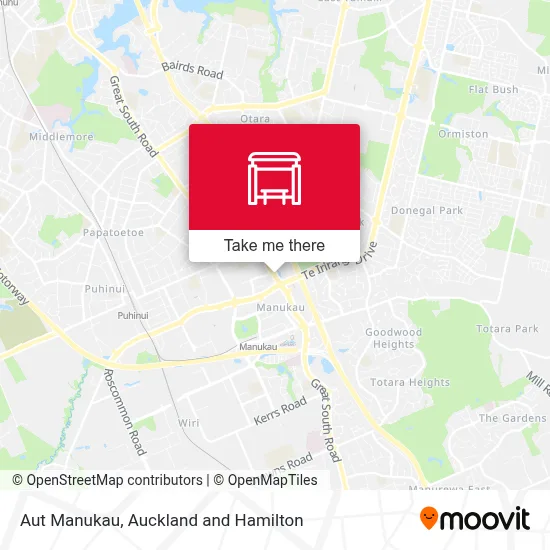 Aut Manukau map