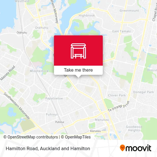 Hamilton Road map