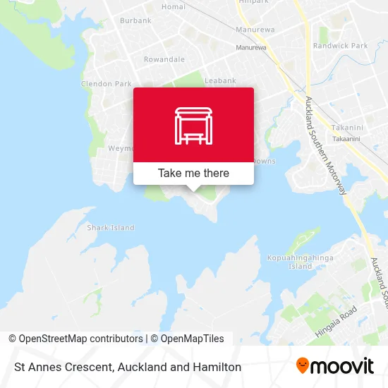 St Annes Crescent map