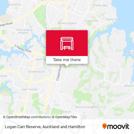 Logan Carr Reserve map