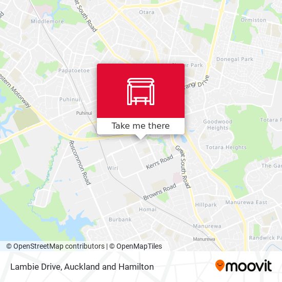 Lambie Drive map