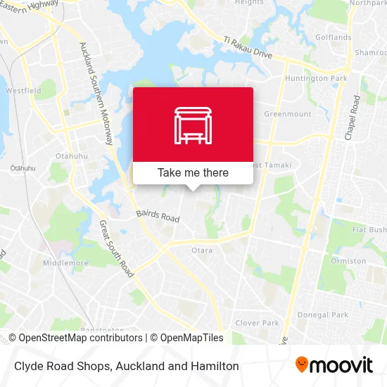 Clyde Road Shops map