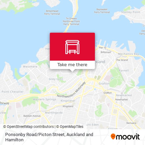 Ponsonby Road/Picton Street map