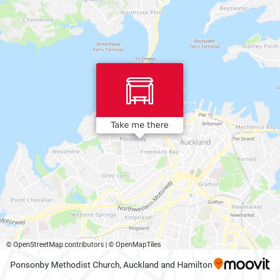 Ponsonby Methodist Church map