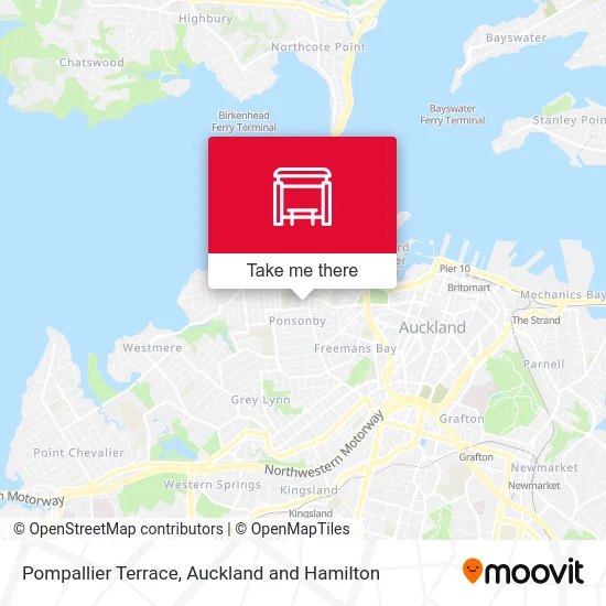 Pompallier Terrace map