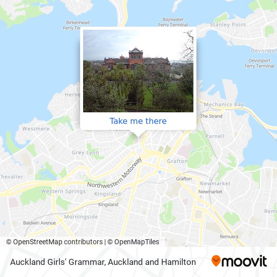 Auckland Girls' Grammar map