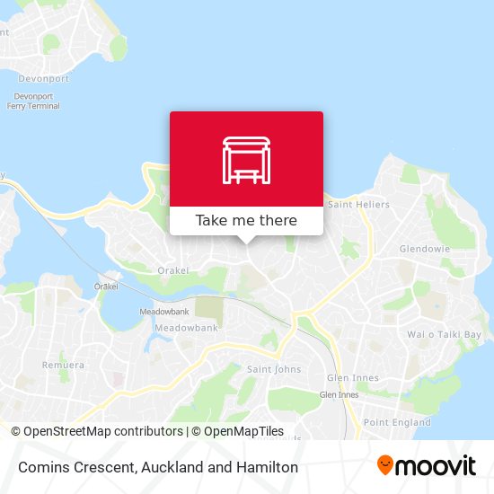 Comins Crescent map