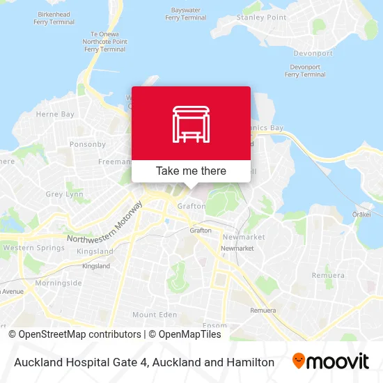 Auckland Hospital Gate 4 map