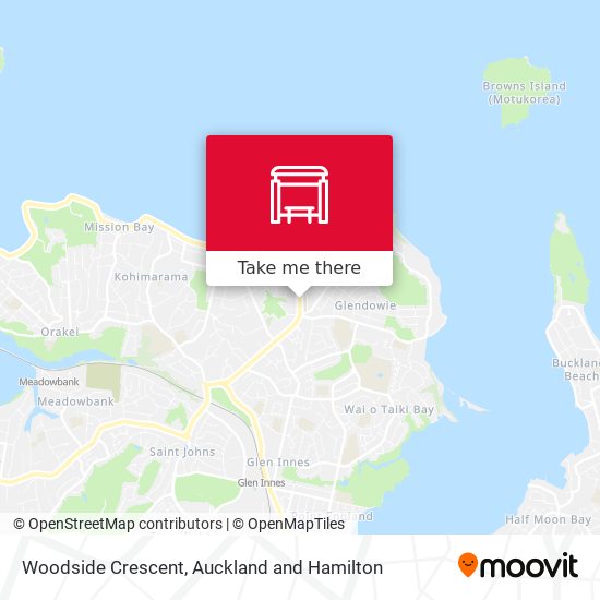 Woodside Crescent map