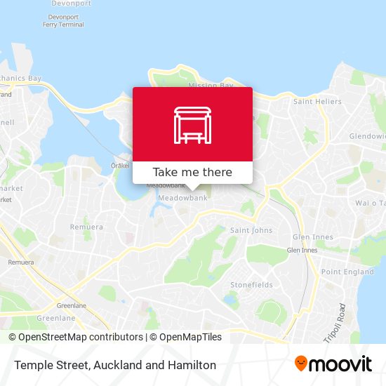 Temple Street map