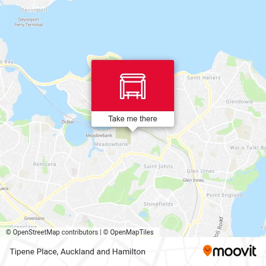 Tipene Place map