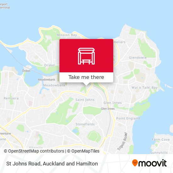 St Johns Road map