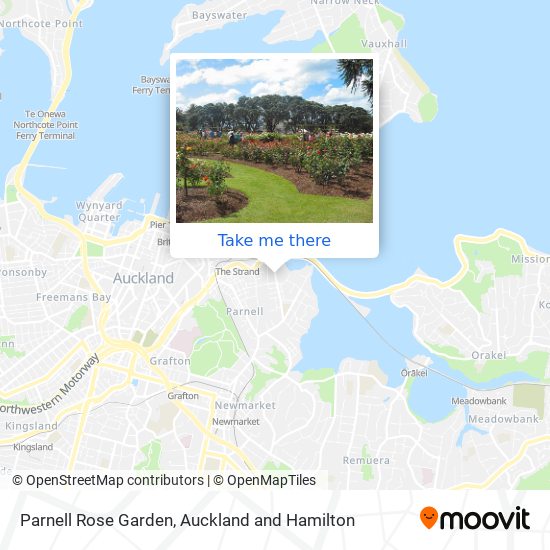 Parnell Rose Garden map