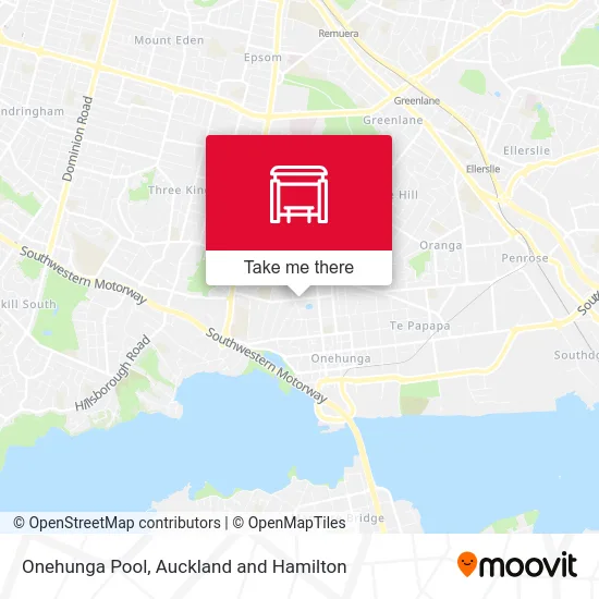 Onehunga Pool map