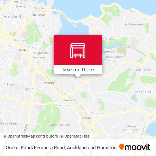 Orakei Road/Remuera Road map