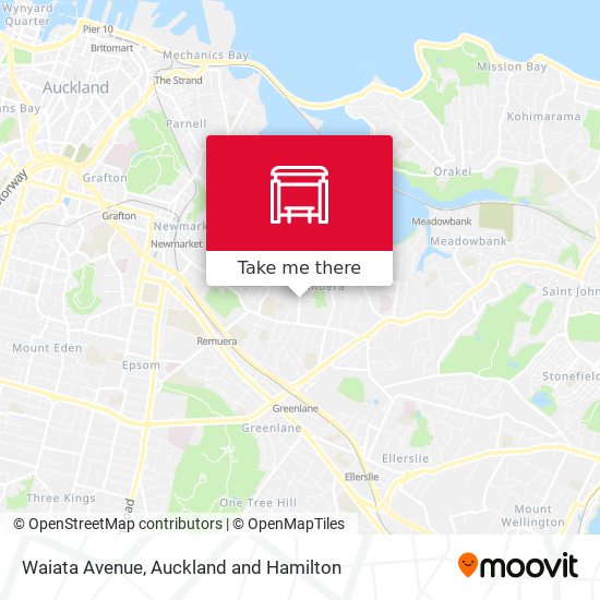 Waiata Avenue map