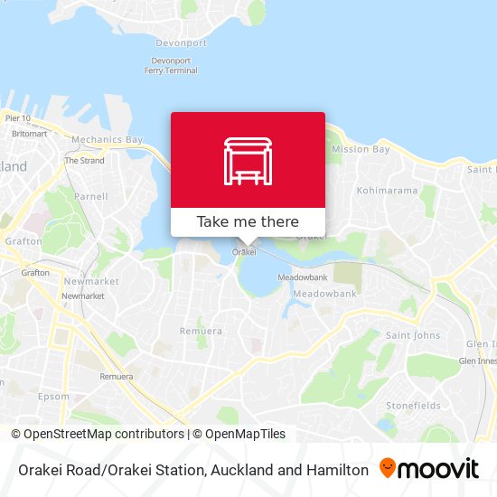 Orakei Road/Orakei Station map