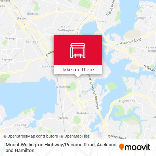 Mount Wellington Highway / Panama Road map