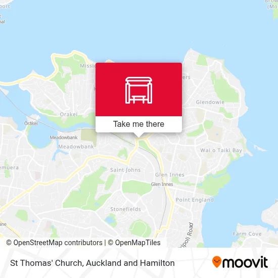 St Thomas' Church map