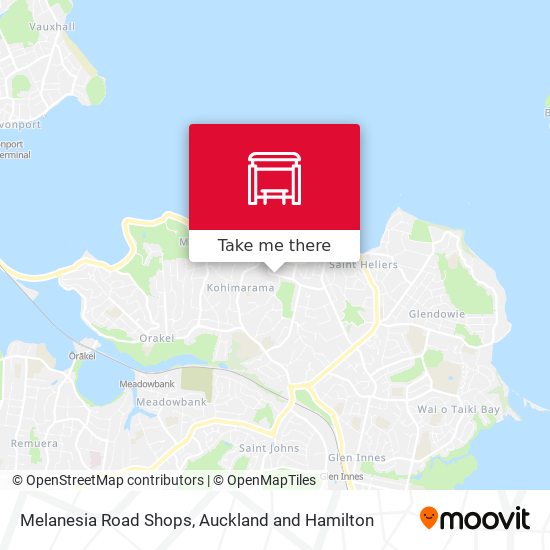 Melanesia Road Shops map