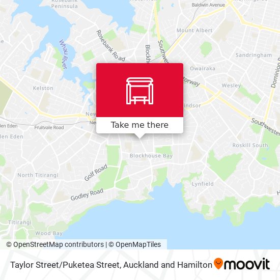 Taylor Street/Puketea Street map