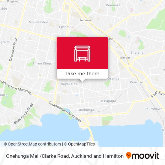 Onehunga Mall/Clarke Road map