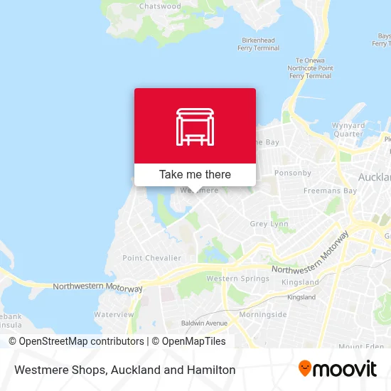 Westmere Shops map