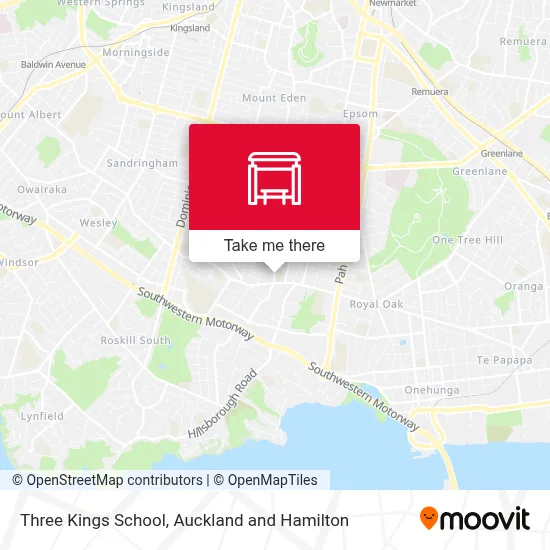 Three Kings School map