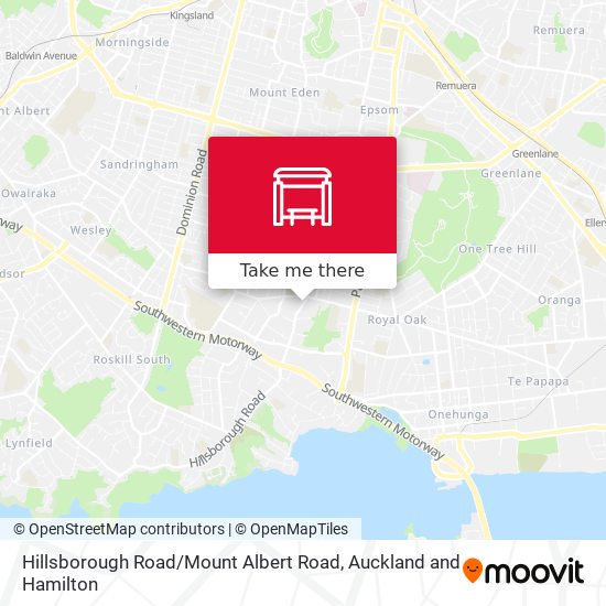 Hillsborough Road / Mount Albert Road map