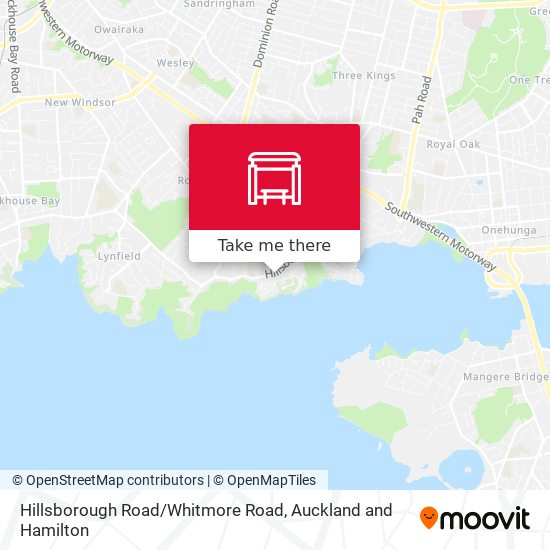 Hillsborough Road / Whitmore Road map