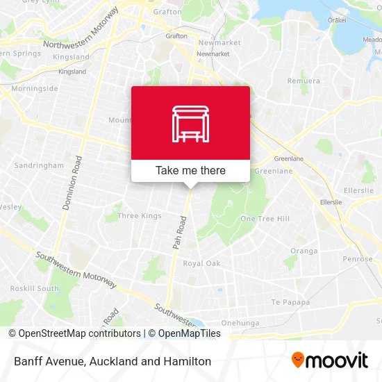 Banff Avenue map