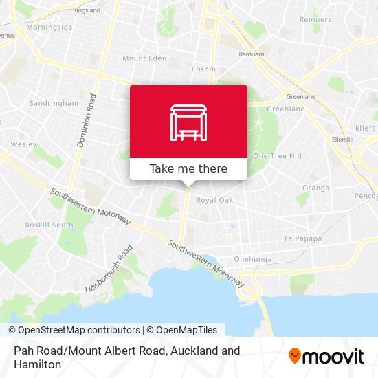 Pah Road/Mount Albert Road map