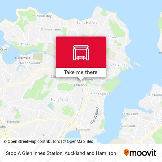 Stop A Glen Innes Station map