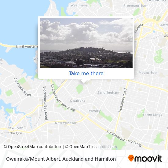 Owairaka/Mount Albert map