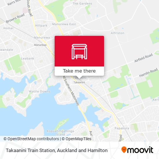 Takaanini Train Station地图