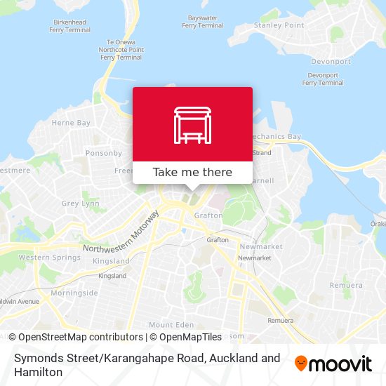 Symonds Street / Karangahape Road map