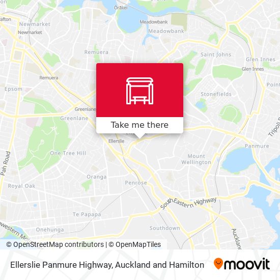 Ellerslie Panmure Highway map