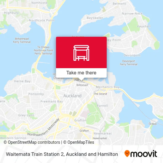 Waitemata Train Station 2 map