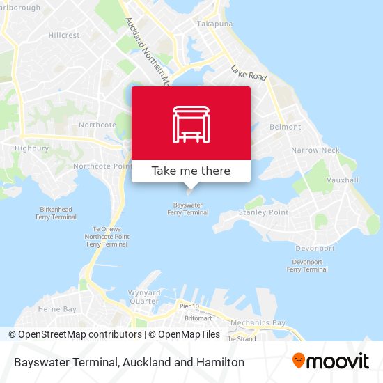 Bayswater Terminal map