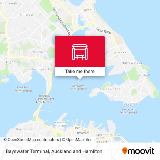 Bayswater Terminal map