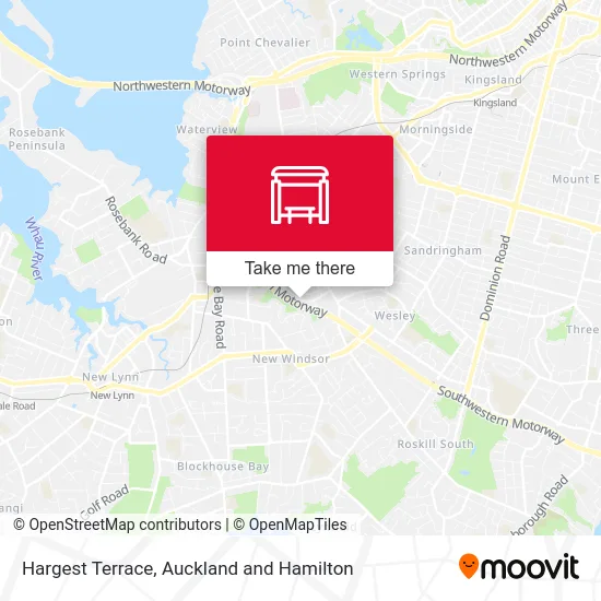 Hargest Terrace map