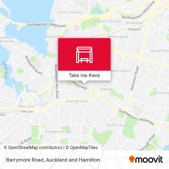 Barrymore Road map