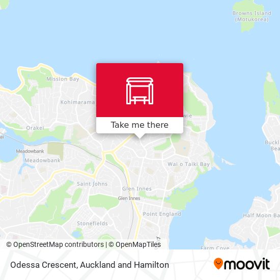 Odessa Crescent map