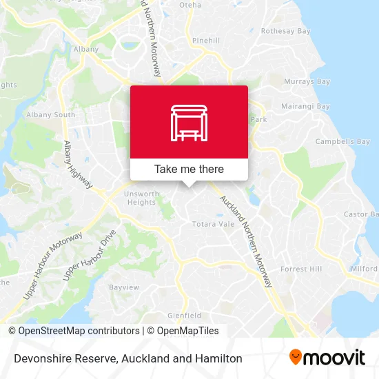 Devonshire Reserve map