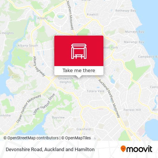 Devonshire Road map