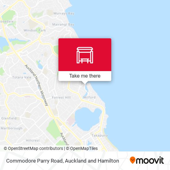 Commodore Parry Road map