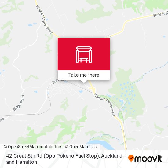 42 Great Sth Rd (Opp Pokeno Fuel Stop) map