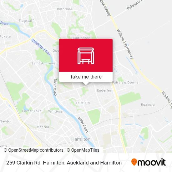 259 Clarkin Rd, Hamilton map